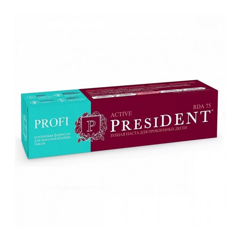 Зубная паста PRESIDENT® PROFI Active