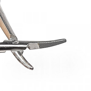 Микро иглодержатель изогнутый 180 мм 440-6 ЮП/UP