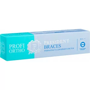 Зубная паста PRESIDENT® PROFI ORTHO BRACES