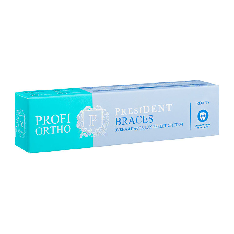 Зубная паста PRESIDENT® PROFI ORTHO BRACES