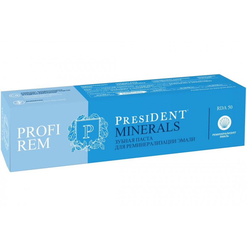 Зубная паста PRESIDENT® PROFI REM MINERALS