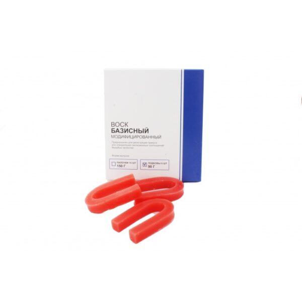 Воск базисный модифицированный цвет красный, 90 гр подковы (аналог Стома)