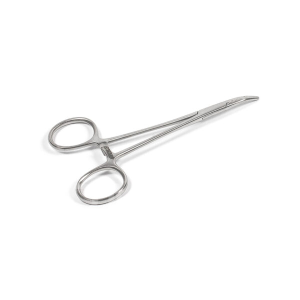 Зажим кровоостанавливающий типа “Москит” изогнутый по плоскости для детей 125 мм З-121 ТП арт.300-20