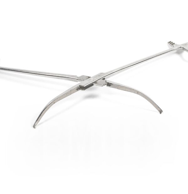 Зажим с кремальерой для прикрепления операционного белья к брюшине 195мм 3-38 ТП арт.301-2